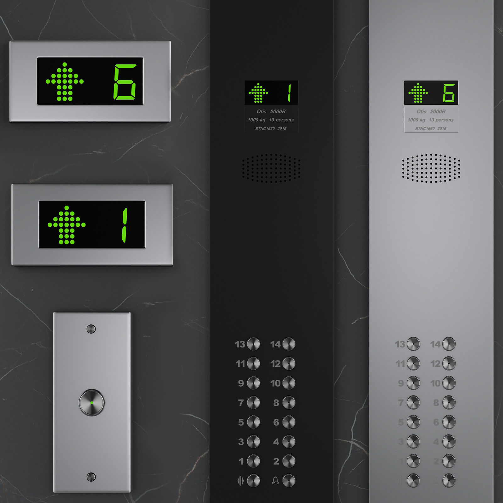 OTIS 2000 R Elevator 3D model_5