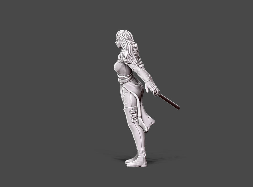 Duellist - 35 mm scale 3D print model_11