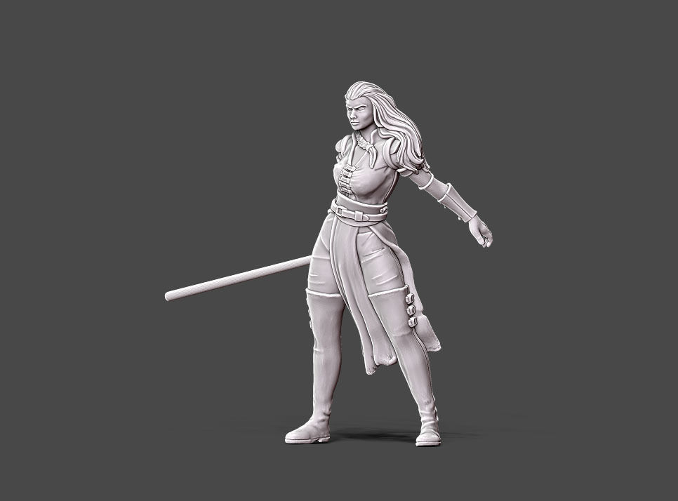 Duellist - 35 mm scale 3D print model_14