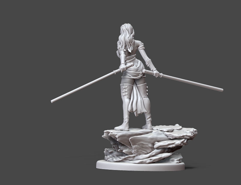Duellist - 35 mm scale 3D print model_4