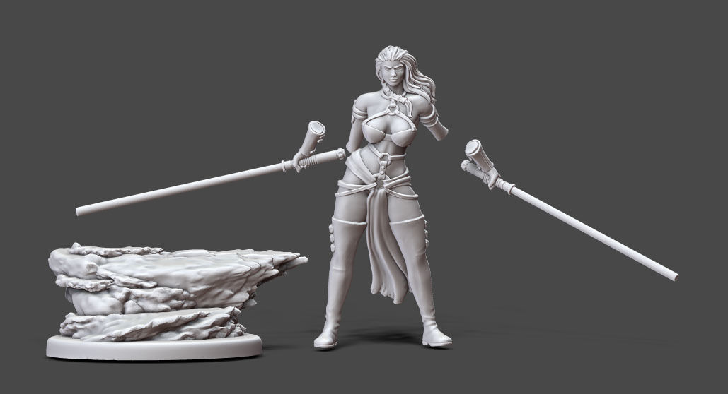Duellist - 35 mm scale 3D print model_9