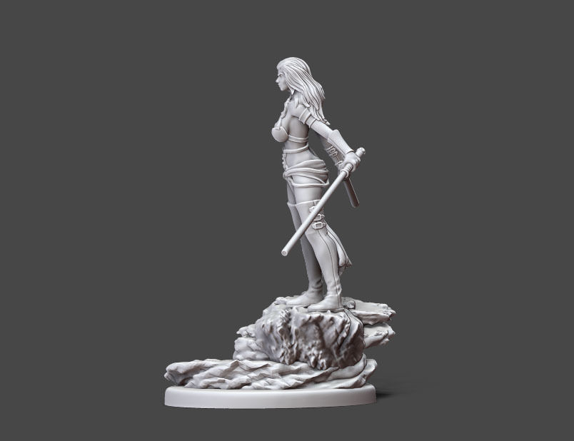 Duellist - 35 mm scale 3D print model_3