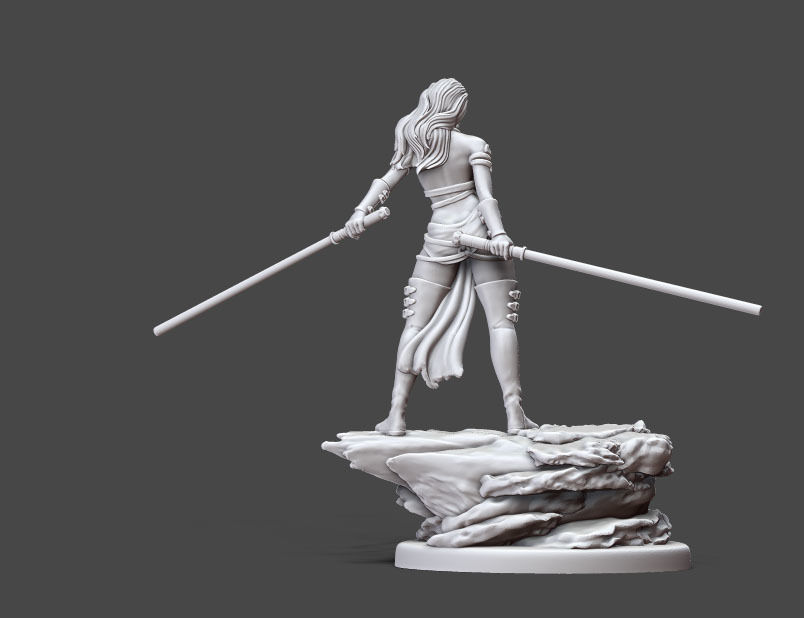 Duellist - 35 mm scale 3D print model_5
