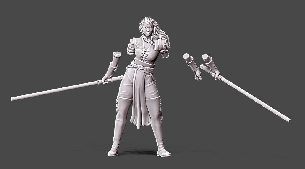 Duellist - 35 mm scale 3D print model_15
