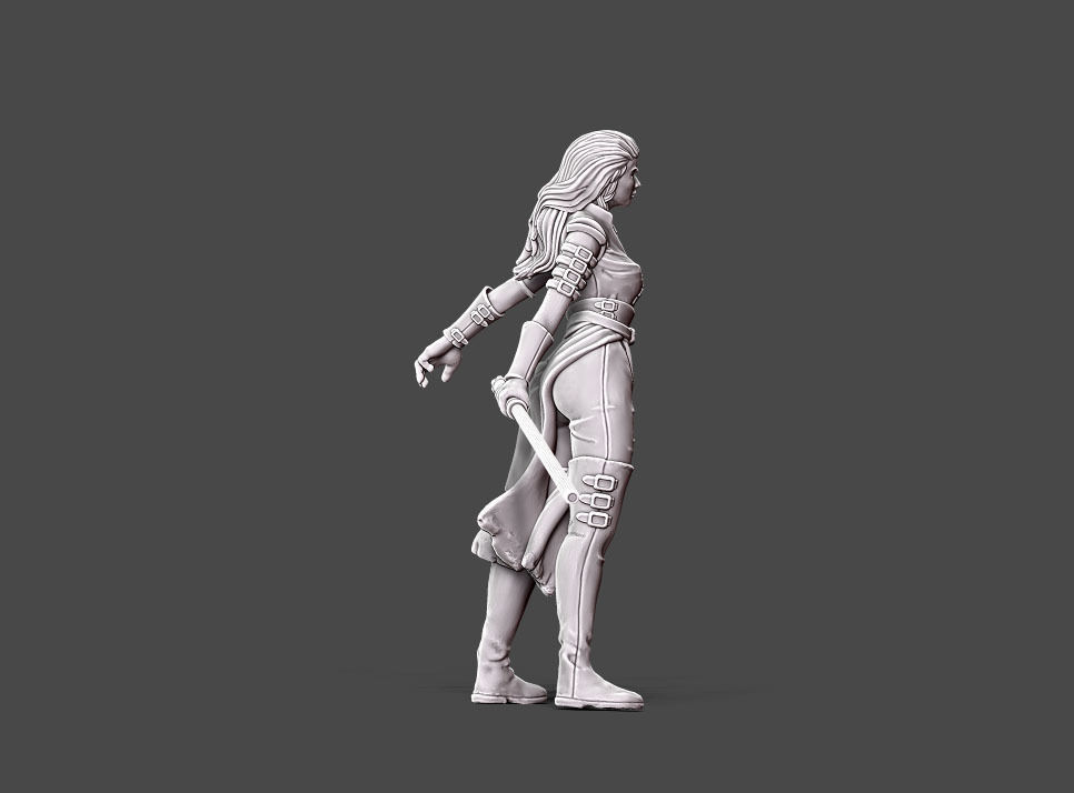Duellist - 35 mm scale 3D print model_10