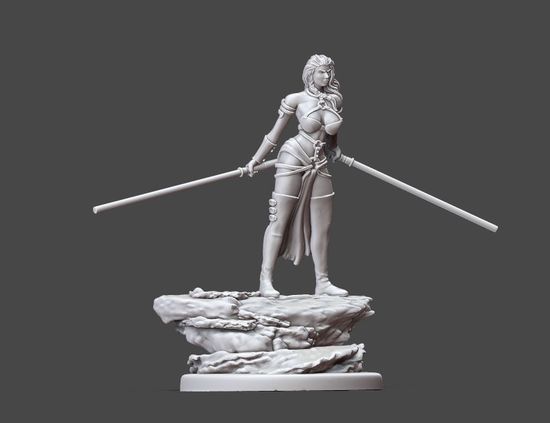 Duellist - 35 mm scale 3D print model_7