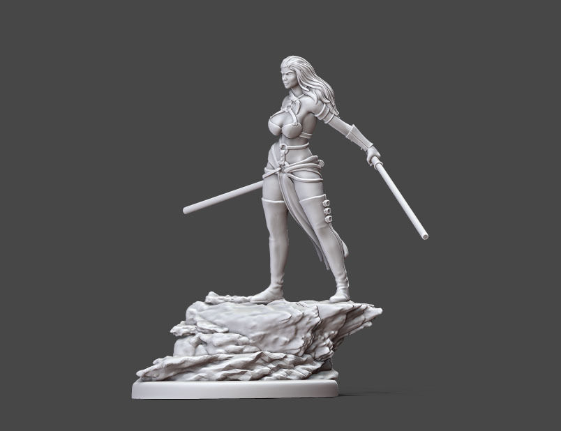 Duellist - 35 mm scale 3D print model_2