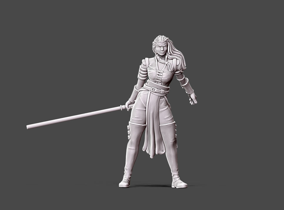 Duellist - 35 mm scale 3D print model_12