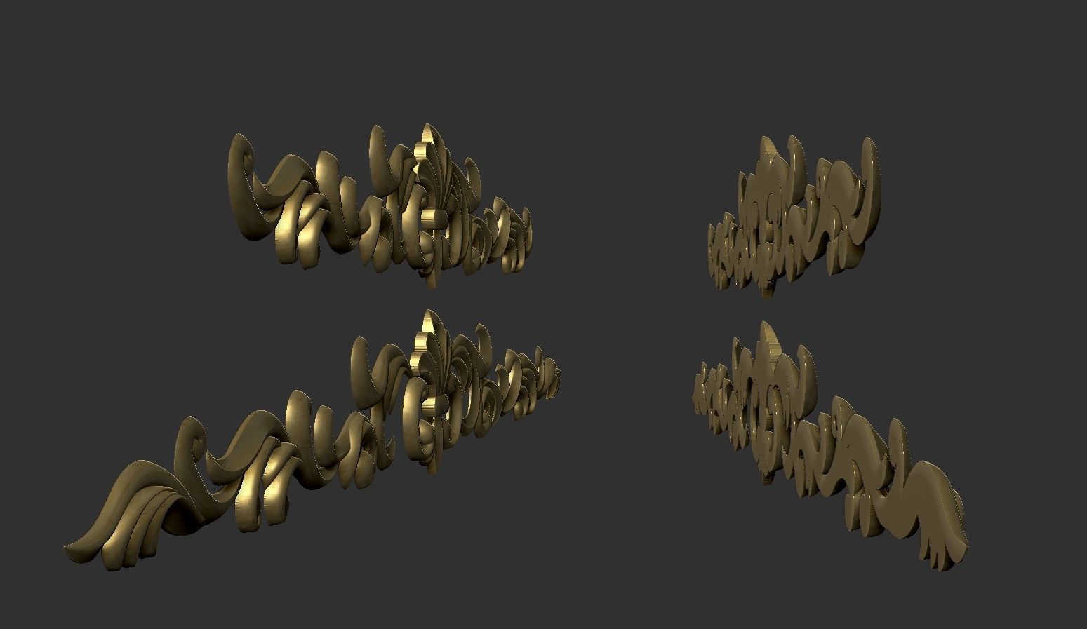 Carved decor onlay 3D print model_4