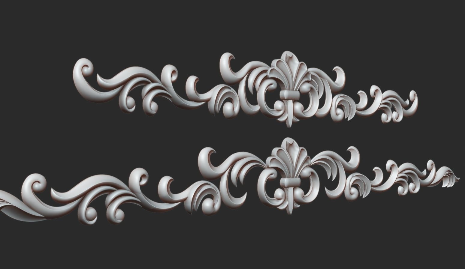 Carved decor onlay 3D print model_6