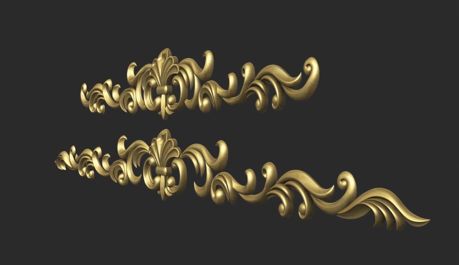 Carved decor onlay 3D print model_1