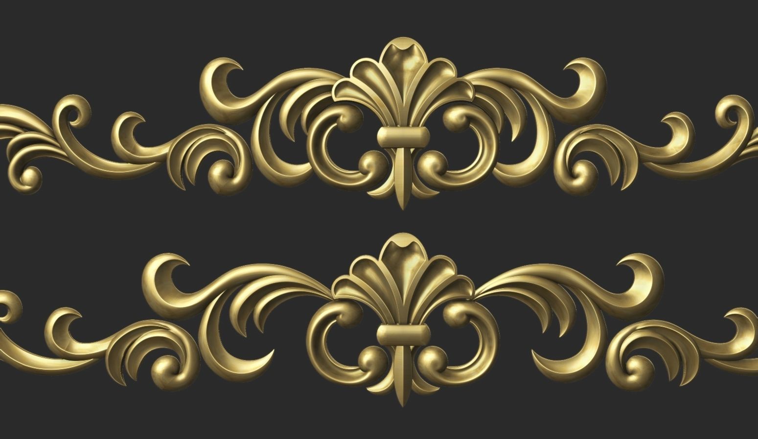 Carved decor onlay 3D print model_2