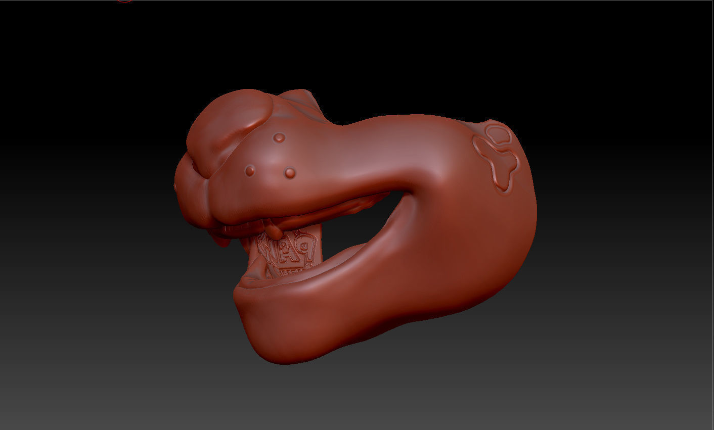 kids paw patrol Marshall mask 3D print model_2