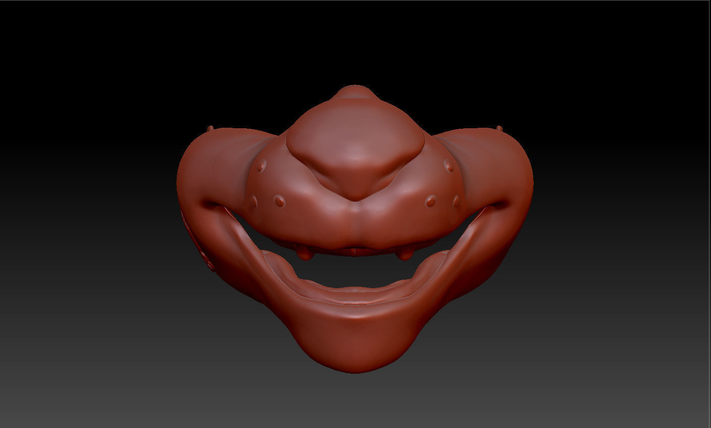 kids paw patrol Marshall mask 3D print model_3