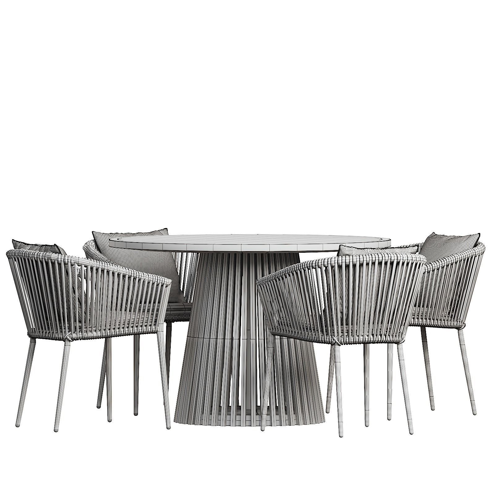 Muse and Forma IRUNE  dining table 3D model_7