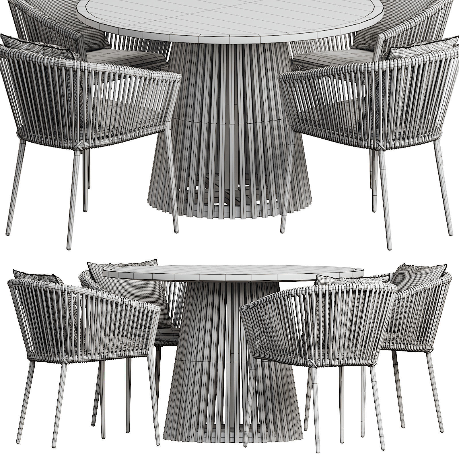 Muse and Forma IRUNE  dining table 3D model_8