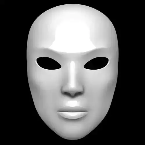 Mask Female 3D model Mask Female 3D model