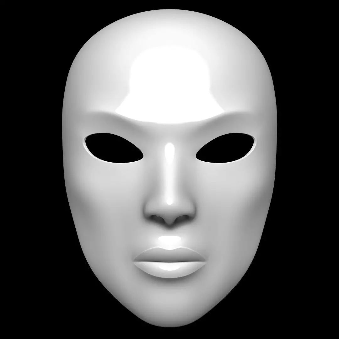 Mask Female 3D model_0