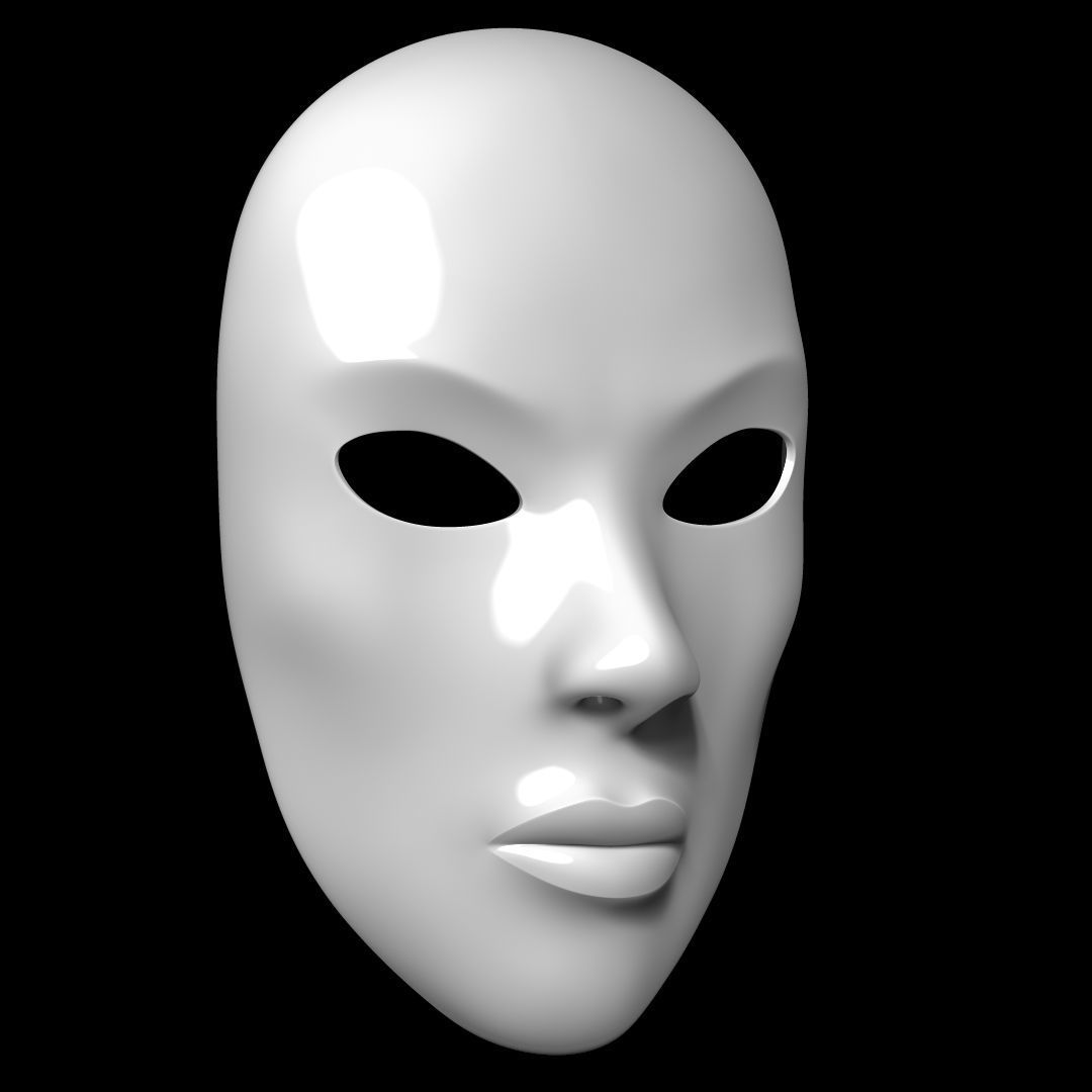 Mask Female 3D model_1