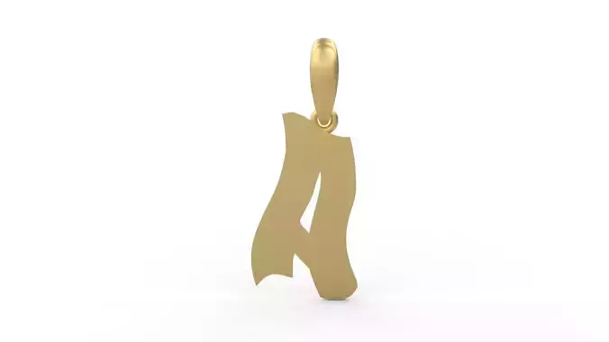 Initial Letters Pendant SomeWhereInSpace A 3D print model