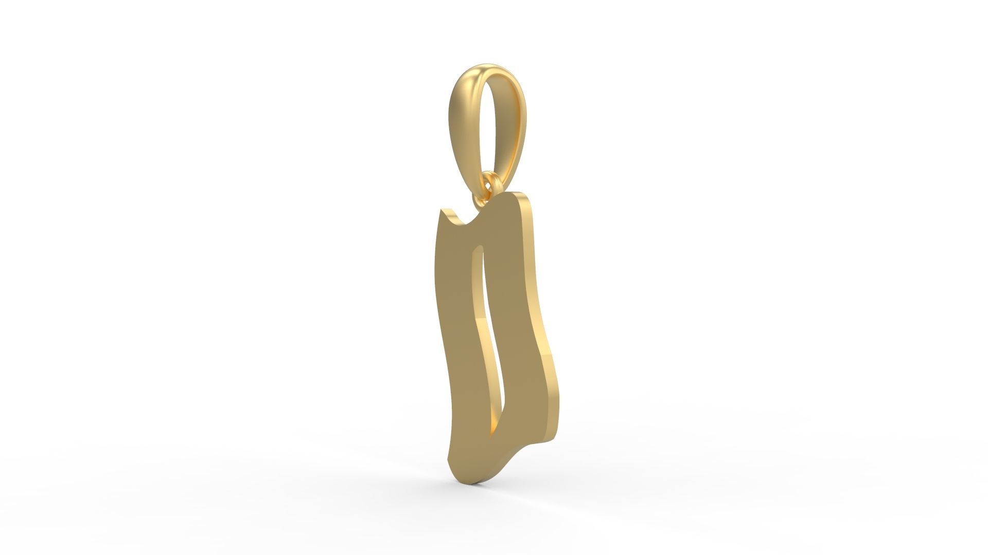 Initial Letters Pendant SomeWhereInSpace D 3D print model_1