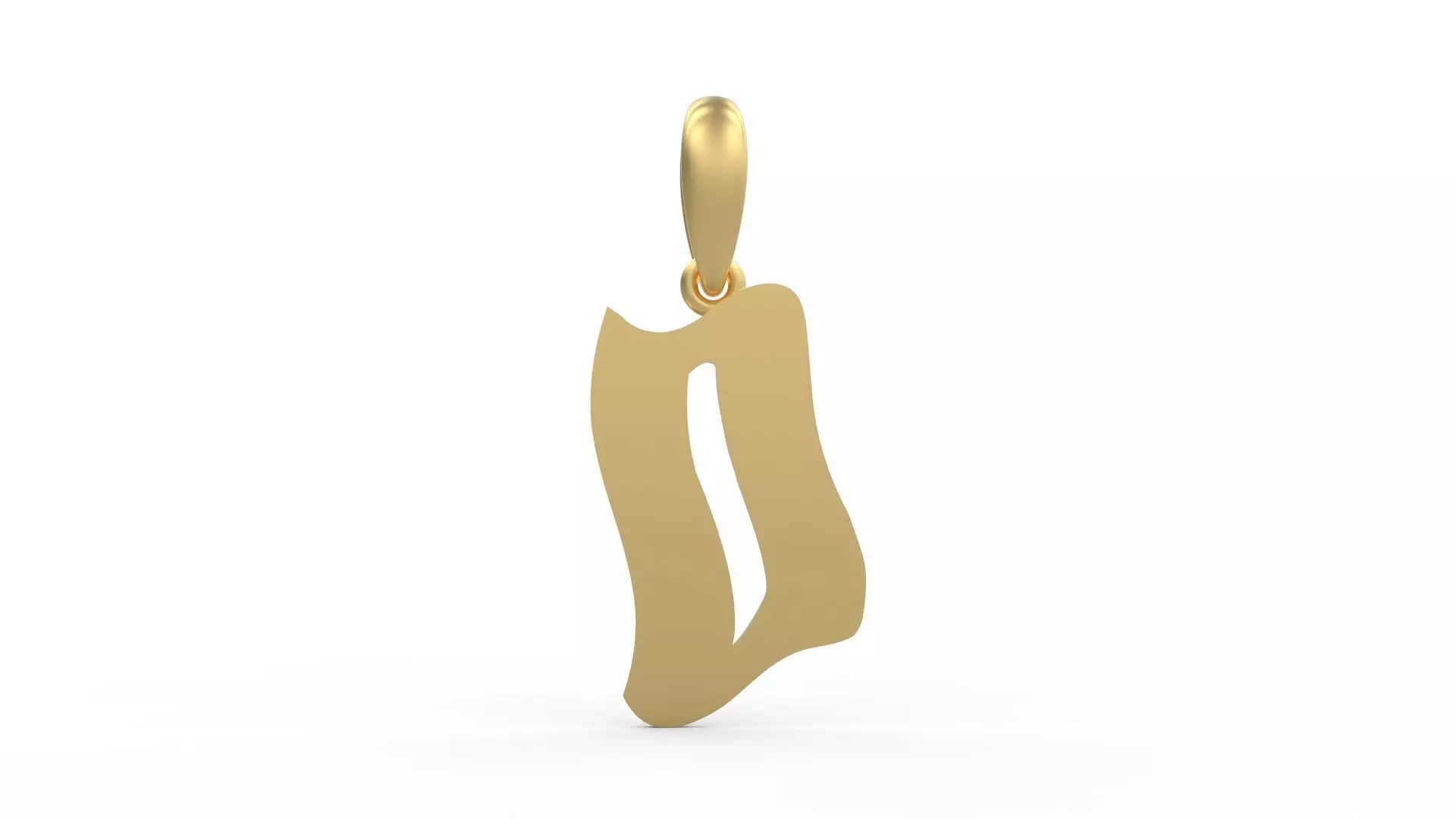 Initial Letters Pendant SomeWhereInSpace D 3D print model_0