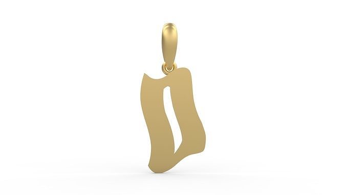 Initial Letters Pendant SomeWhereInSpace D 3D print model
