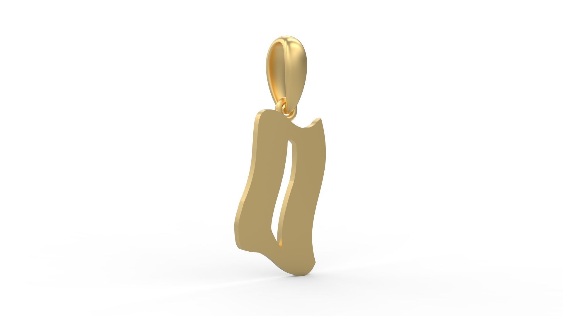 Initial Letters Pendant SomeWhereInSpace D 3D print model_3