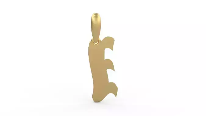 Initial Letters Pendant SomeWhereInSpace E 3D print model