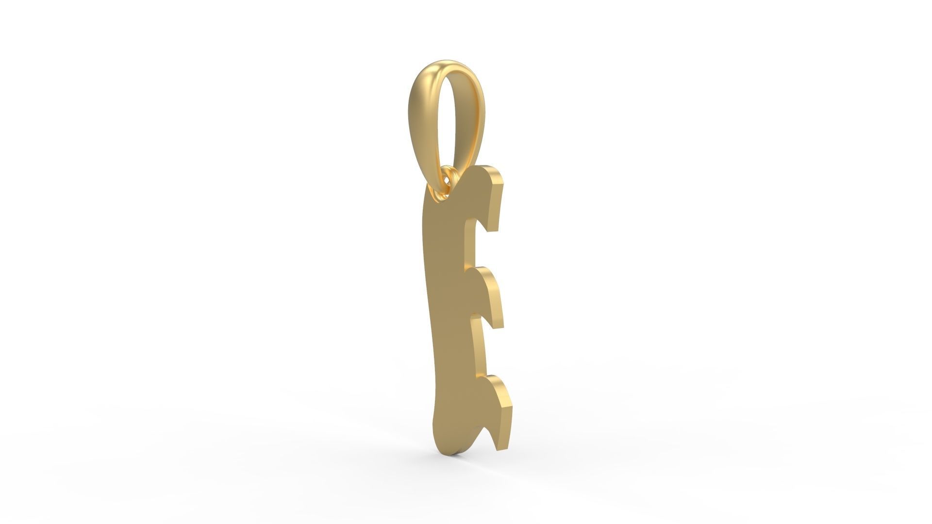 Initial Letters Pendant SomeWhereInSpace E 3D print model_1