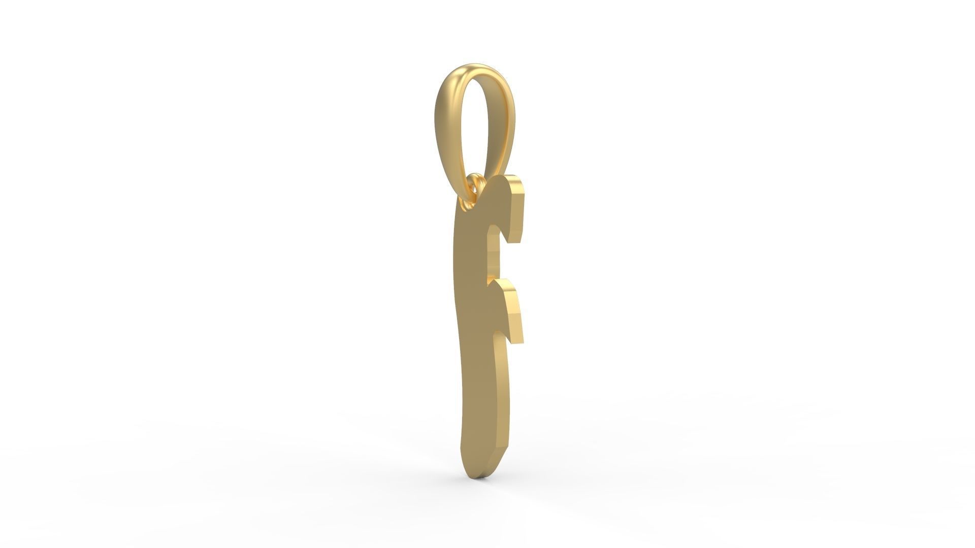 Initial Letters Pendant SomeWhereInSpace F 3D print model_1