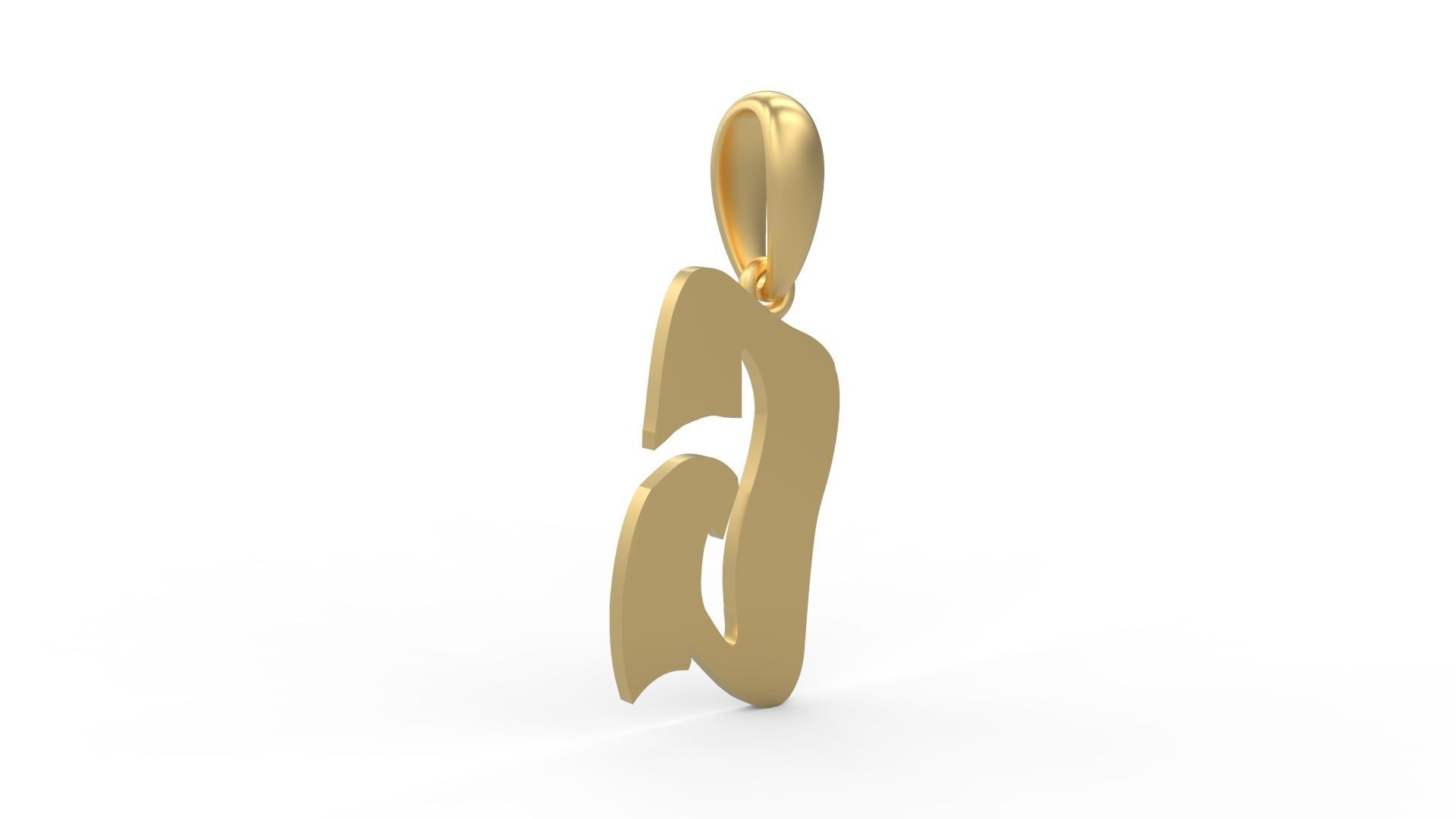 Initial Letters Pendant SomeWhereInSpace G 3D print model_3