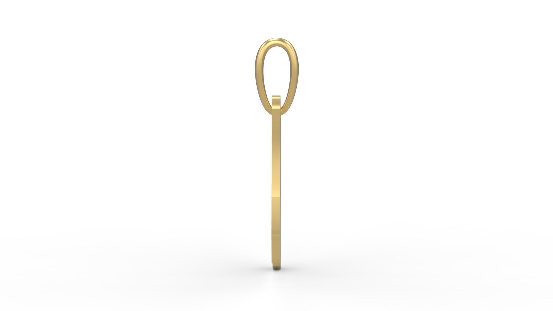 Initial Letters Pendant SomeWhereInSpace H 3D print model_2