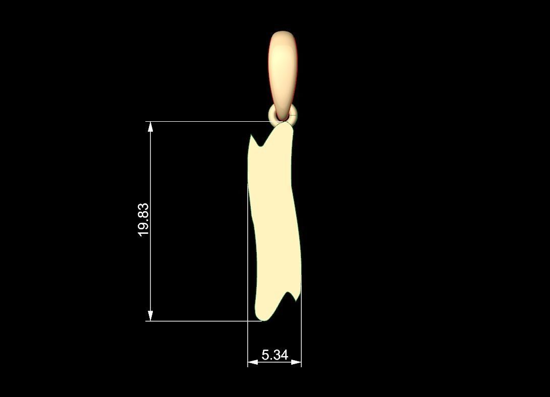 Initial Letters Pendant SomeWhereInSpace I 3D print model_4