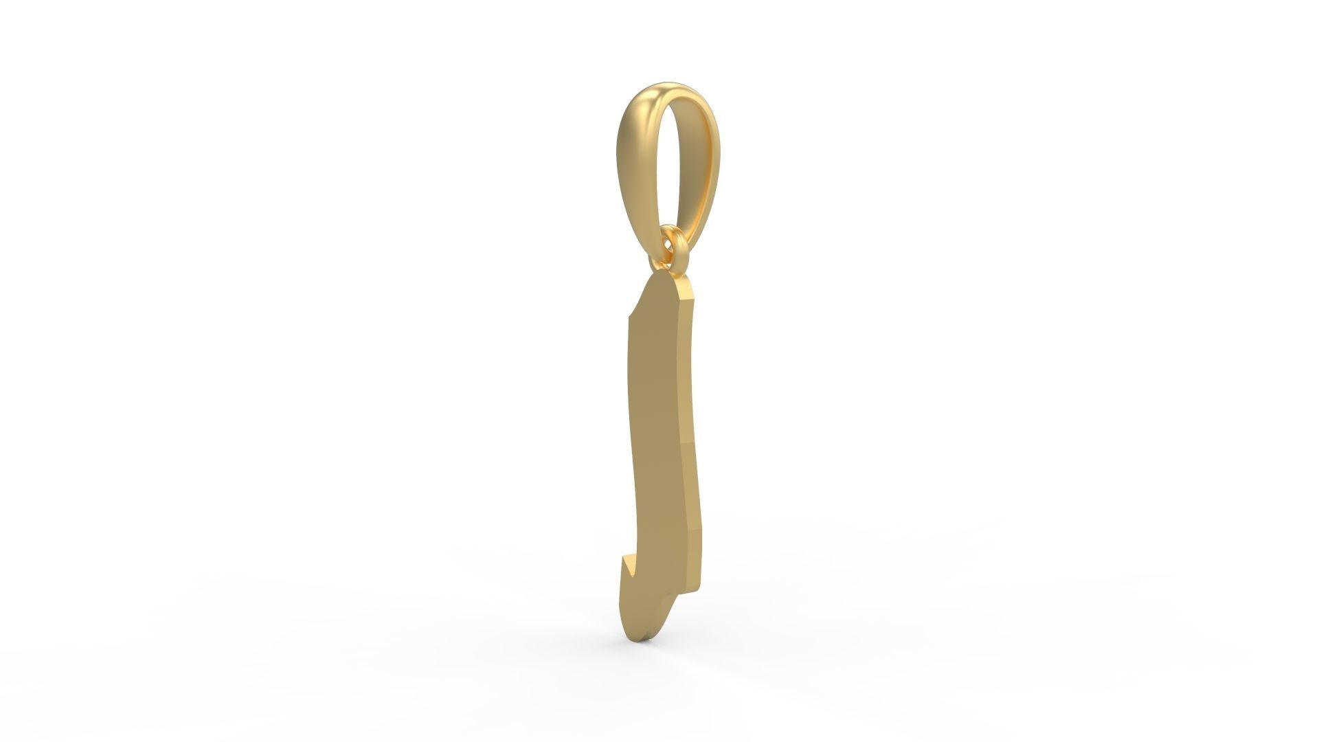 Initial Letters Pendant SomeWhereInSpace J 3D print model_1