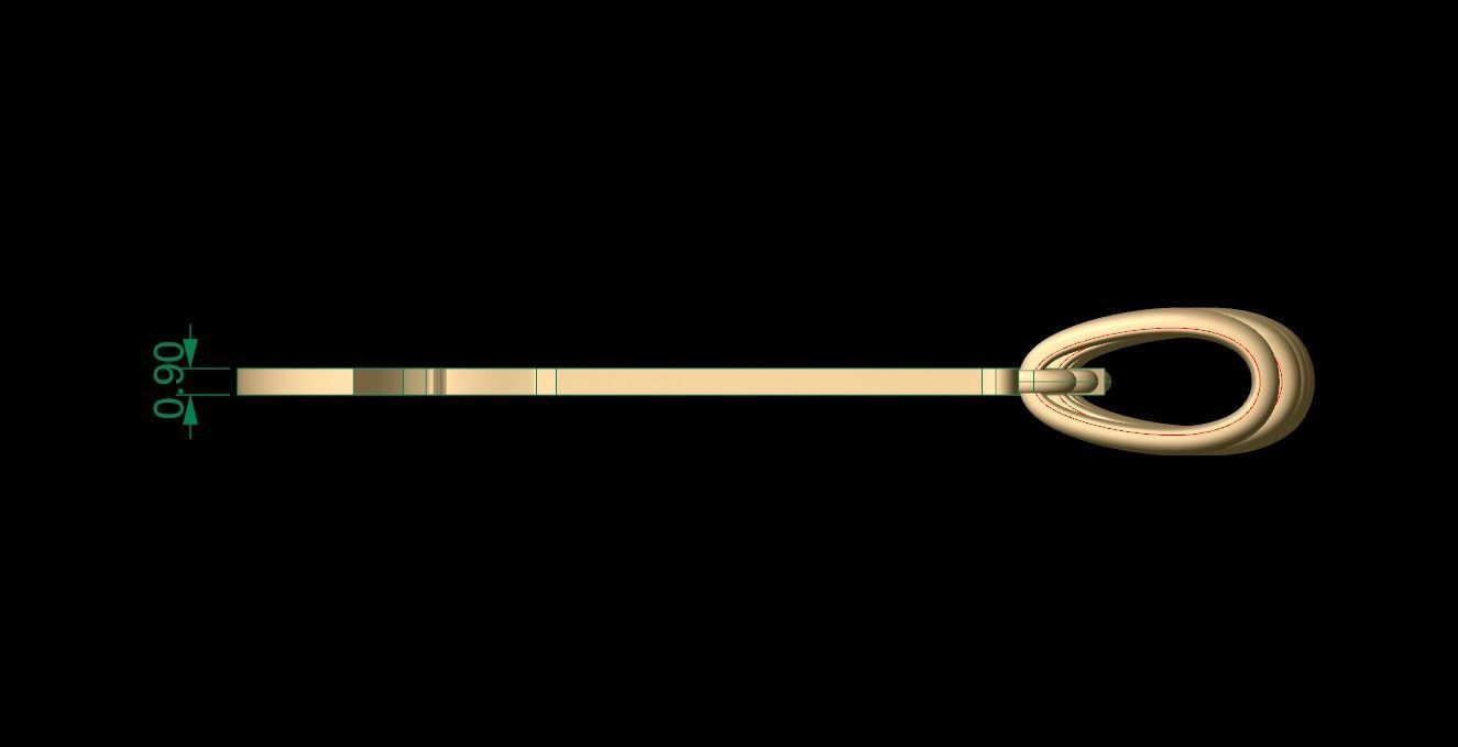 Initial Letters Pendant SomeWhereInSpace J 3D print model_5