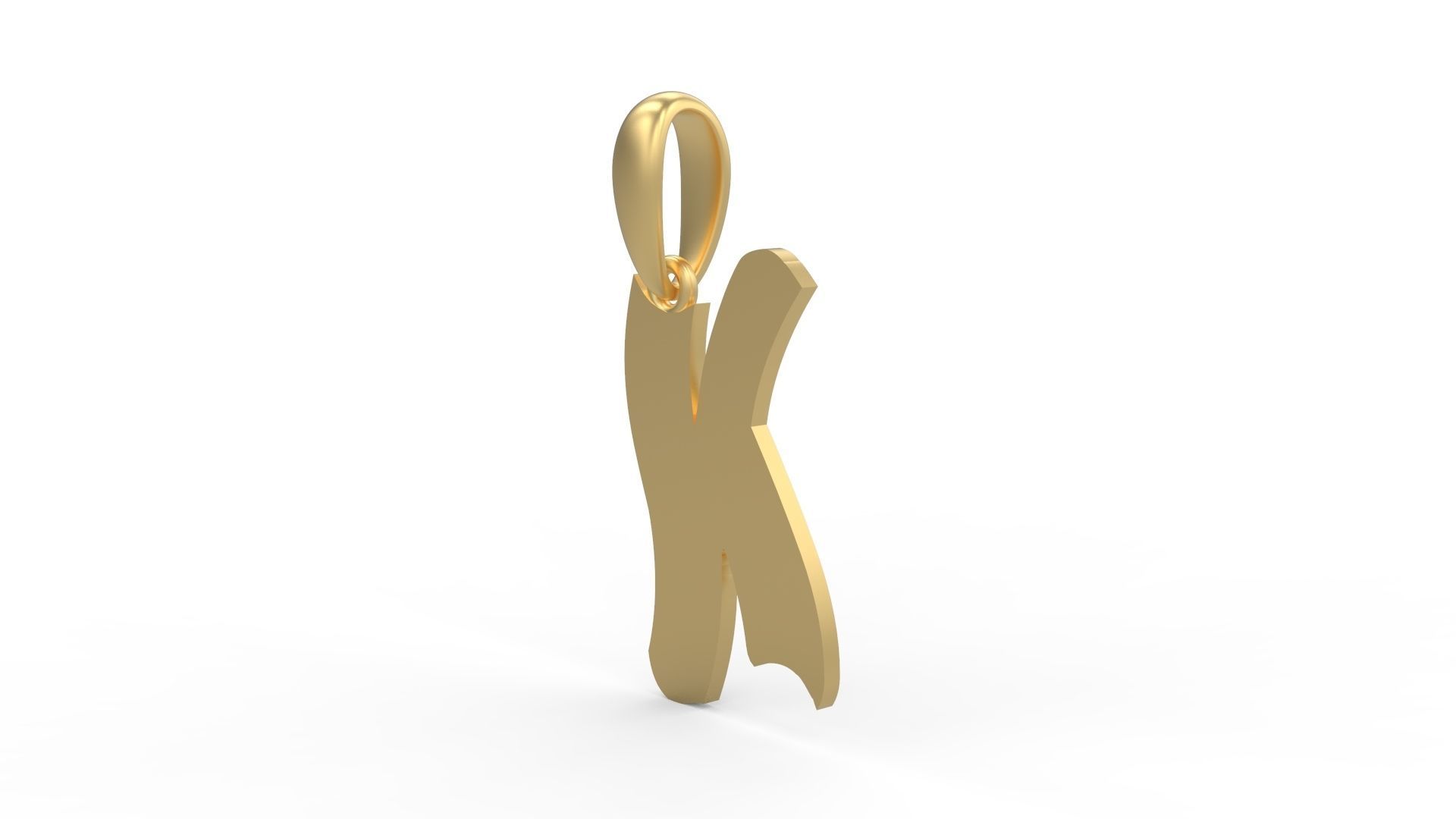 Initial Letters Pendant SomeWhereInSpace K 3D print model_1