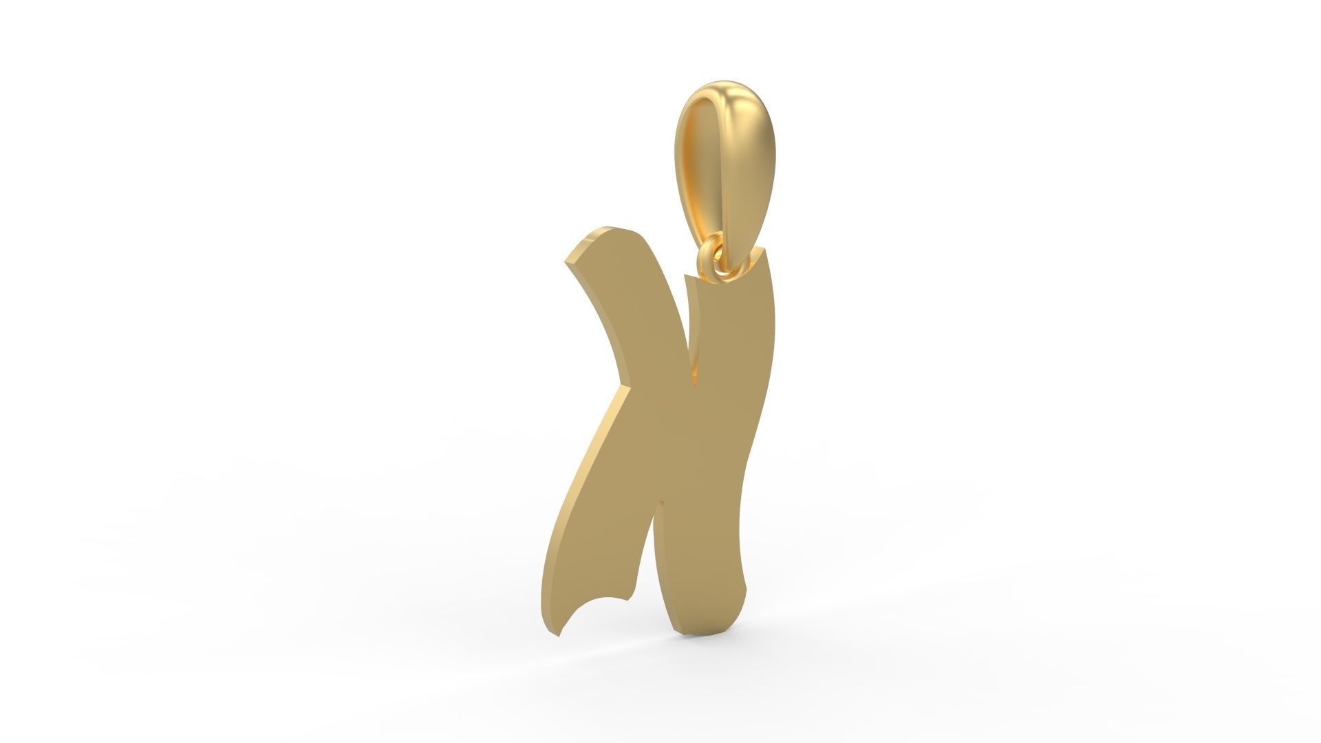 Initial Letters Pendant SomeWhereInSpace K 3D print model_3