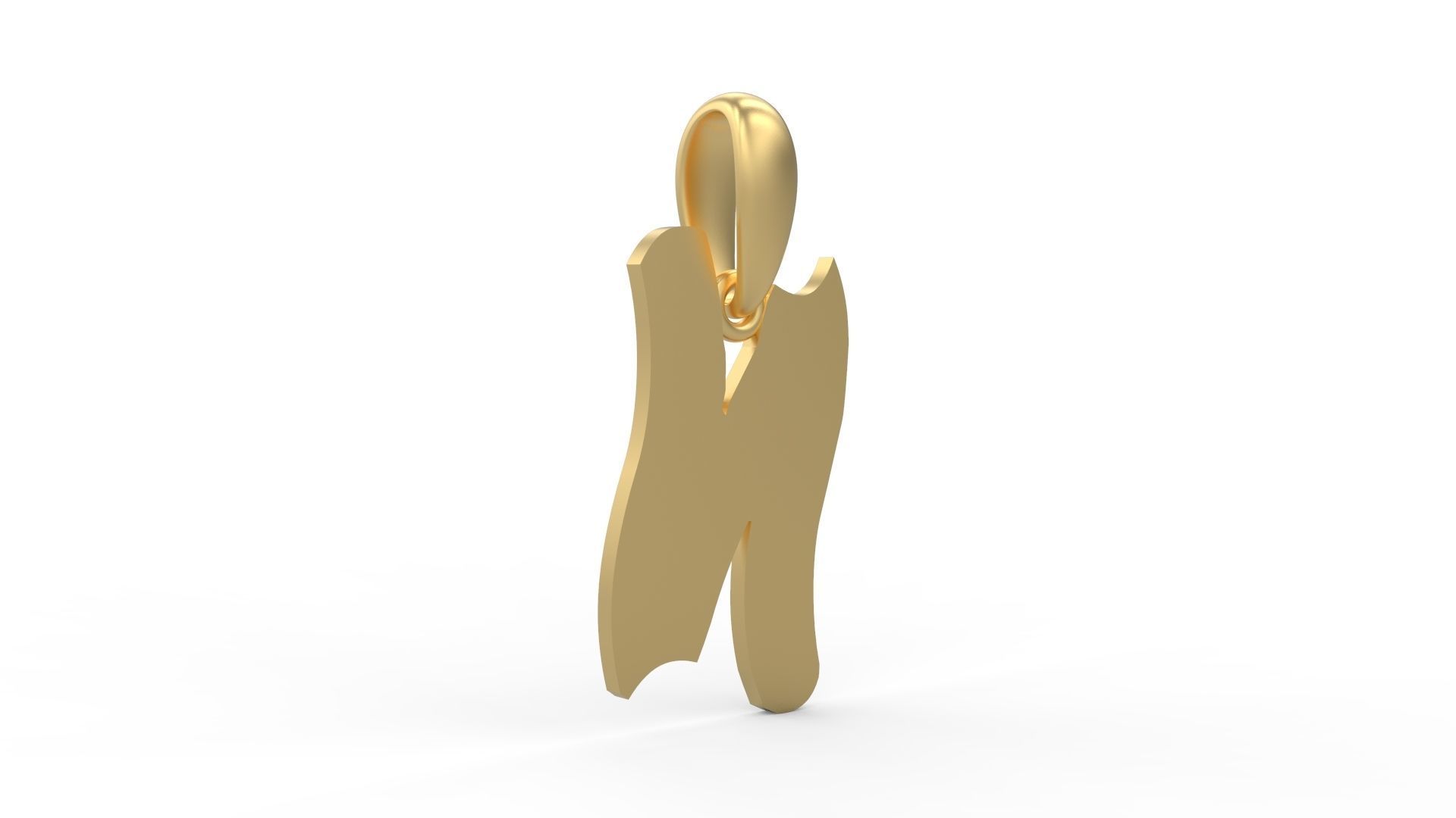 Initial Letters Pendant SomeWhereInSpace N 3D print model_3