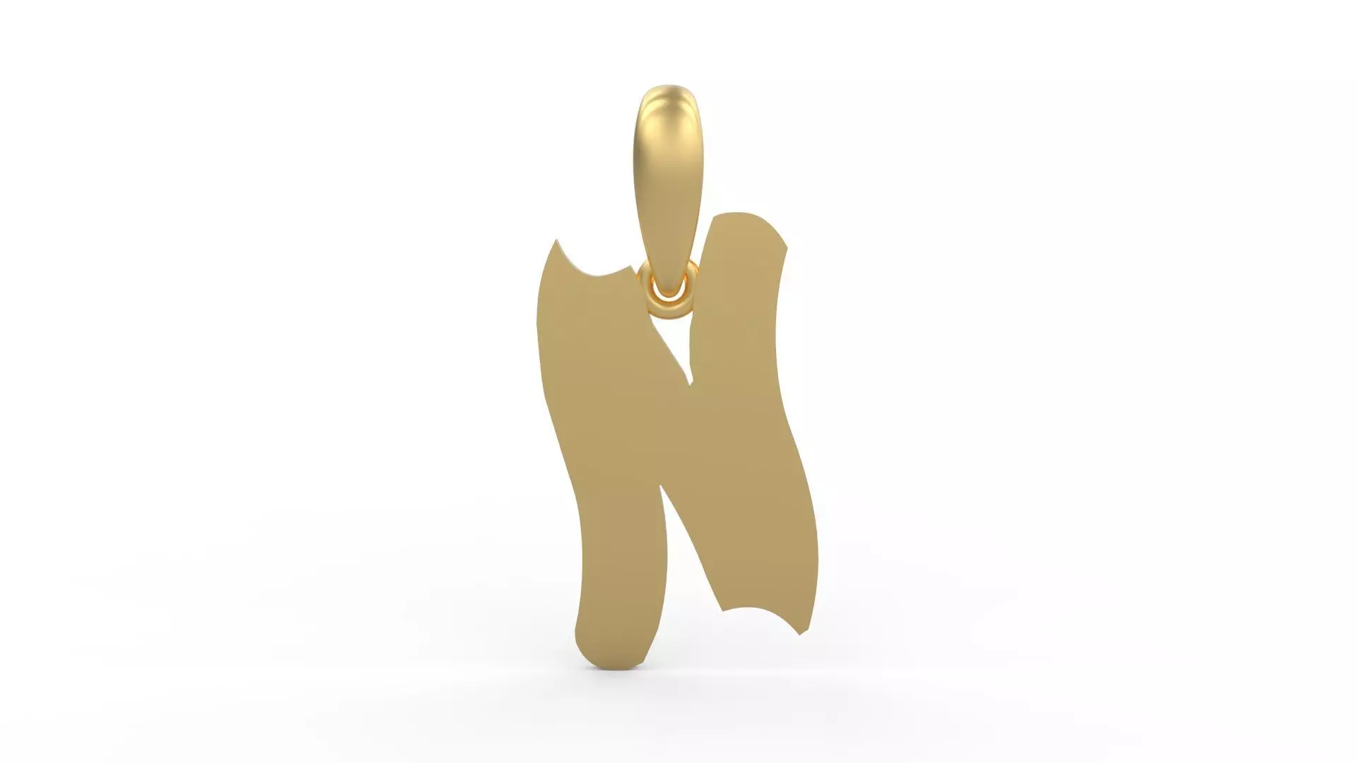 Initial Letters Pendant SomeWhereInSpace N 3D print model_0