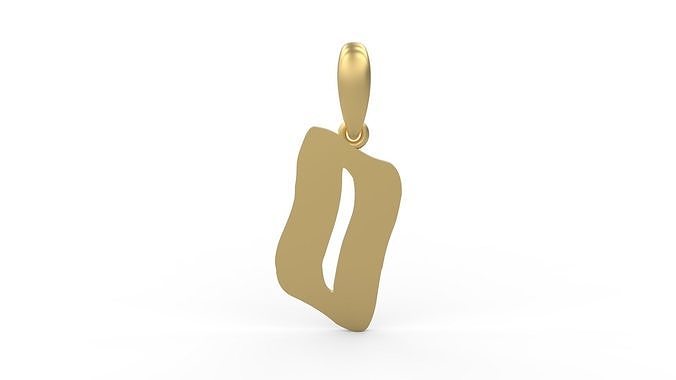 Initial Letters Pendant SomeWhereInSpace O 3D print model