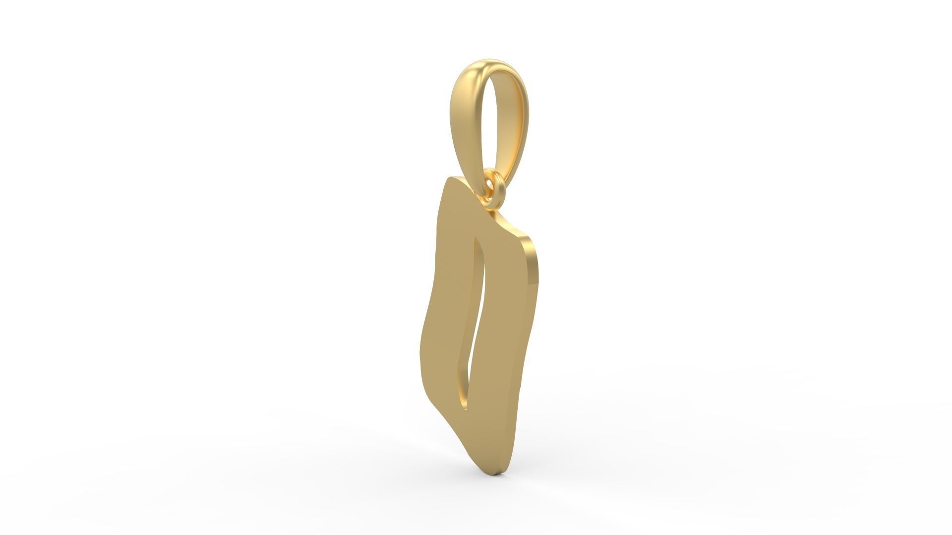 Initial Letters Pendant SomeWhereInSpace O 3D print model_1