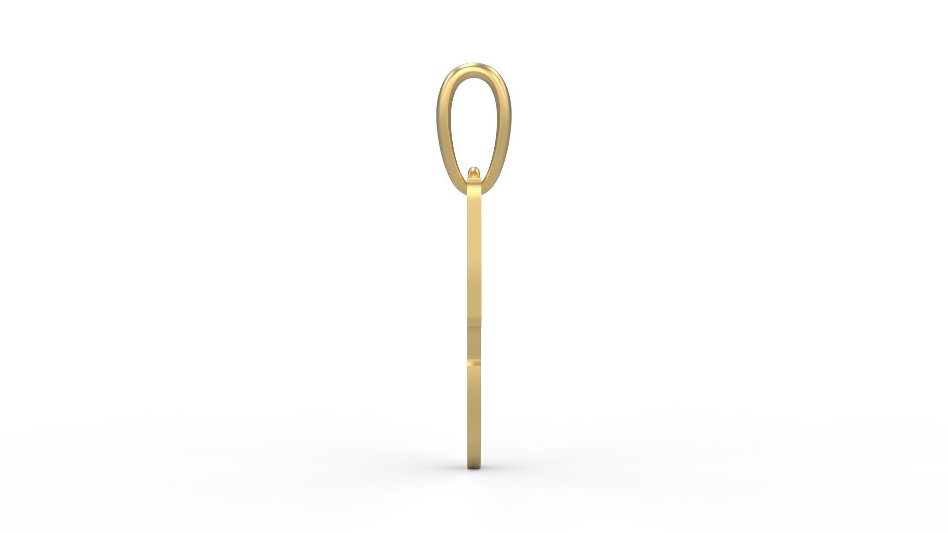 Initial Letters Pendant SomeWhereInSpace P 3D print model_2