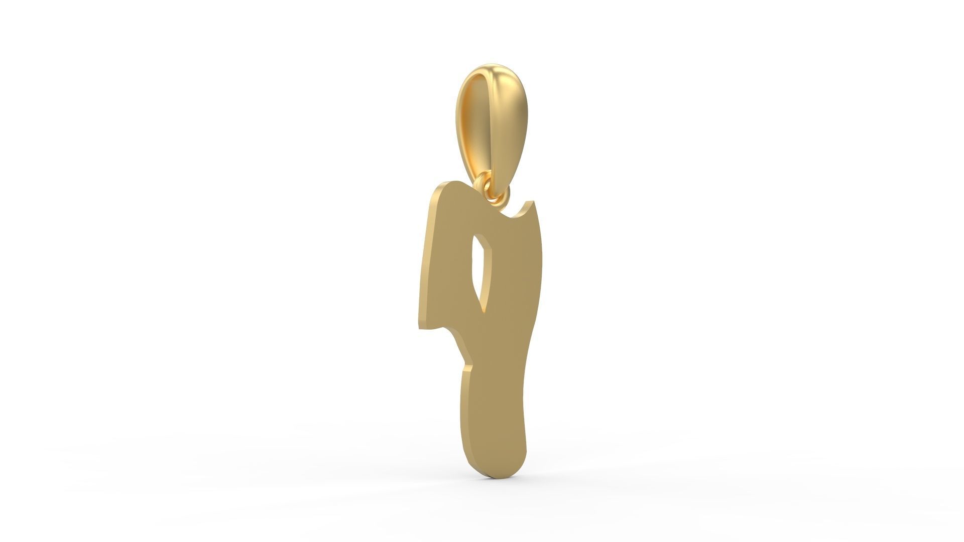 Initial Letters Pendant SomeWhereInSpace P 3D print model_3