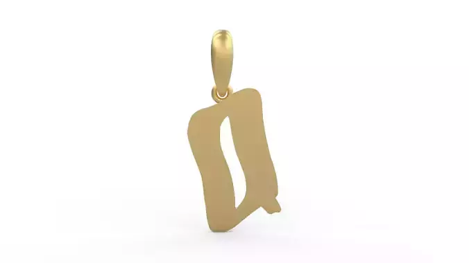 Initial Letters Pendant SomeWhereInSpace Q 3D print model