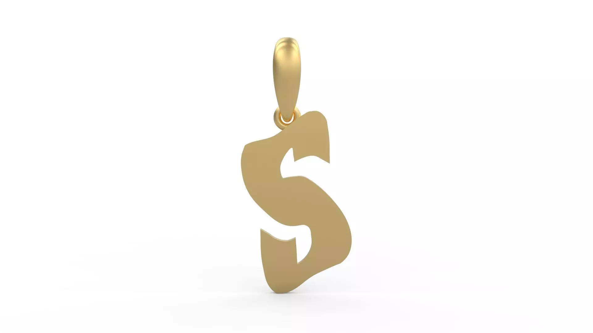 Initial Letters Pendant SomeWhereInSpace S 3D print model_0