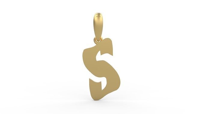 Initial Letters Pendant SomeWhereInSpace S 3D print model