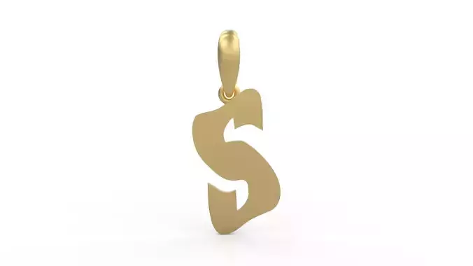 Initial Letters Pendant SomeWhereInSpace S 3D print model