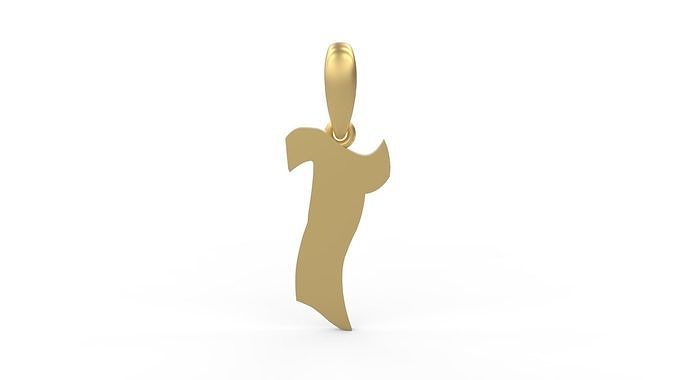 Initial Letters Pendant SomeWhereInSpace T 3D print model