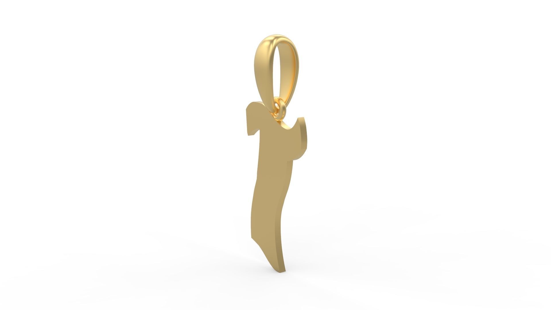Initial Letters Pendant SomeWhereInSpace T 3D print model_1